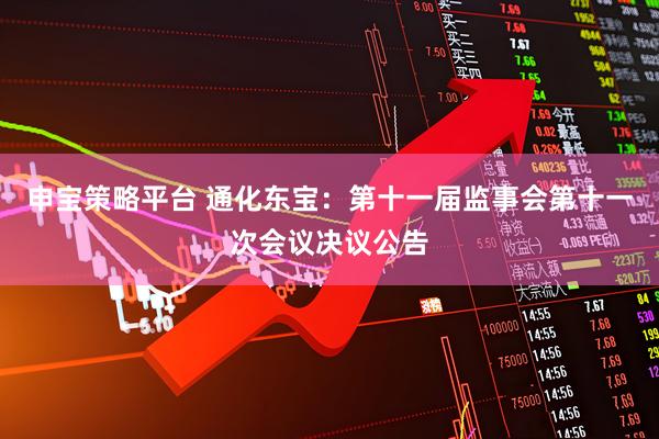 申宝策略平台 通化东宝：第十一届监事会第十一次会议决议公告